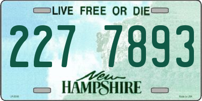 NH license plate 2277893