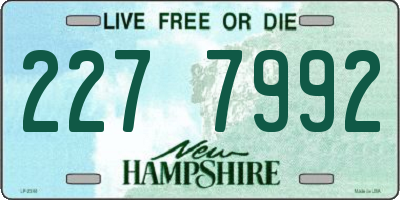 NH license plate 2277992