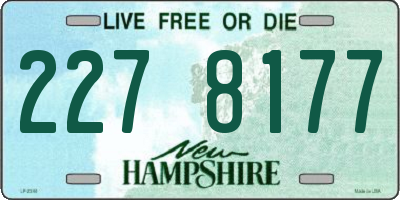 NH license plate 2278177