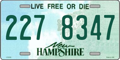 NH license plate 2278347