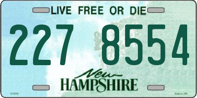 NH license plate 2278554