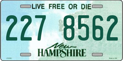 NH license plate 2278562