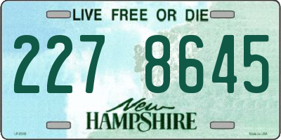 NH license plate 2278645