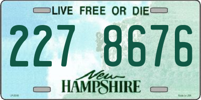 NH license plate 2278676