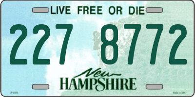 NH license plate 2278772
