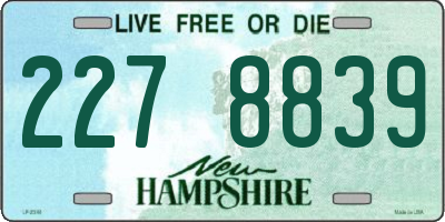 NH license plate 2278839