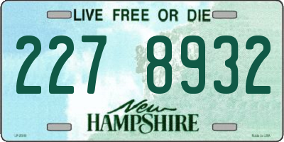 NH license plate 2278932