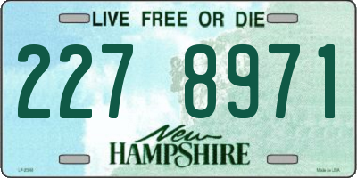 NH license plate 2278971