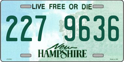 NH license plate 2279636