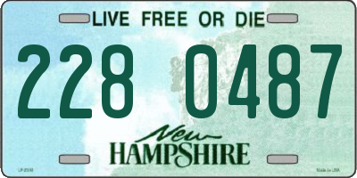 NH license plate 2280487