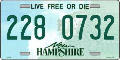 NH license plate 2280732