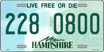 NH license plate 2280800