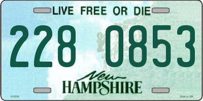 NH license plate 2280853