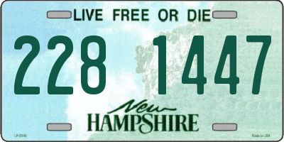 NH license plate 2281447
