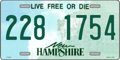 NH license plate 2281754