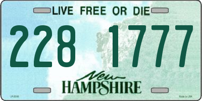 NH license plate 2281777