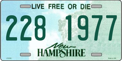 NH license plate 2281977