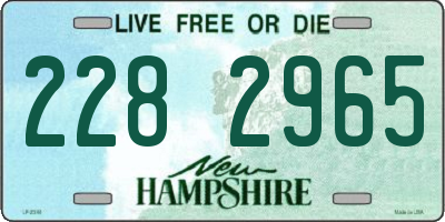 NH license plate 2282965