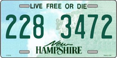 NH license plate 2283472