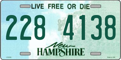 NH license plate 2284138