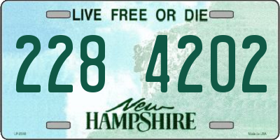 NH license plate 2284202