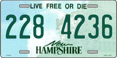 NH license plate 2284236