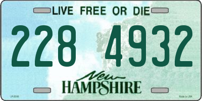 NH license plate 2284932