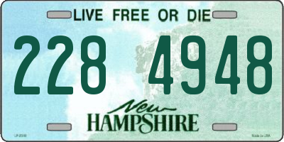 NH license plate 2284948