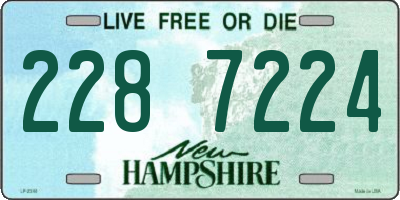 NH license plate 2287224