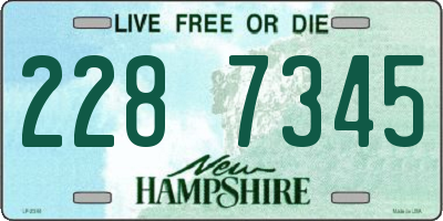 NH license plate 2287345