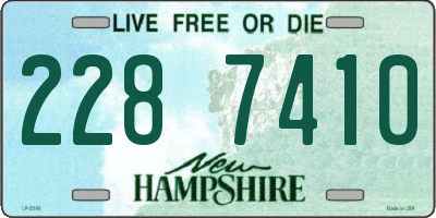 NH license plate 2287410