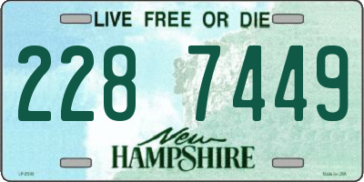 NH license plate 2287449
