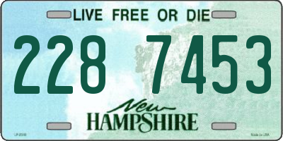 NH license plate 2287453