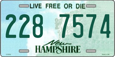 NH license plate 2287574