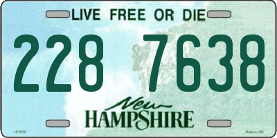 NH license plate 2287638