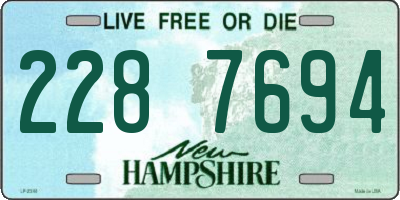 NH license plate 2287694