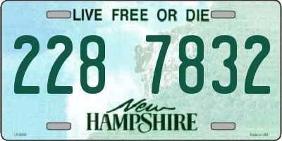 NH license plate 2287832