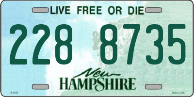 NH license plate 2288735