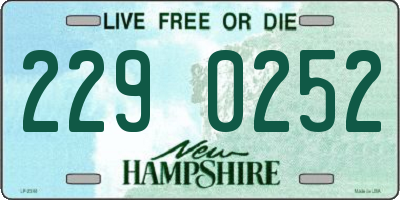 NH license plate 2290252