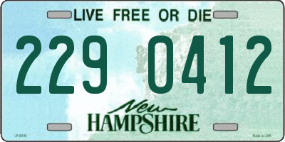 NH license plate 2290412