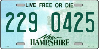 NH license plate 2290425