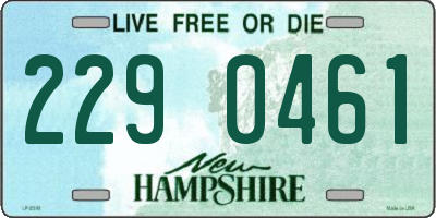 NH license plate 2290461