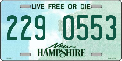 NH license plate 2290553