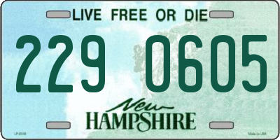 NH license plate 2290605