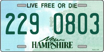 NH license plate 2290803