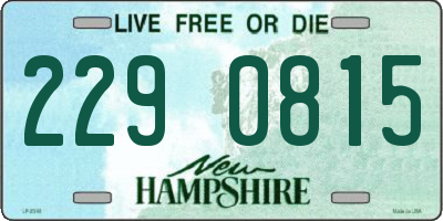 NH license plate 2290815
