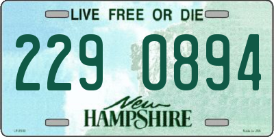 NH license plate 2290894
