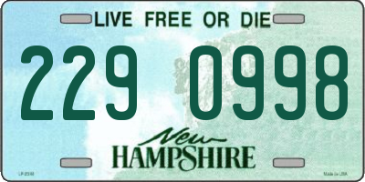 NH license plate 2290998