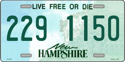 NH license plate 2291150