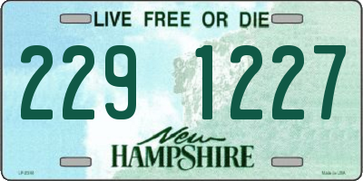 NH license plate 2291227